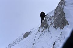 04B There Is Rope Protection Around Some Of The Trickier Rock Sections On The Mount Vinson Summit Ridge.jpg